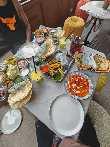 A shared meal during a return visit to Bali