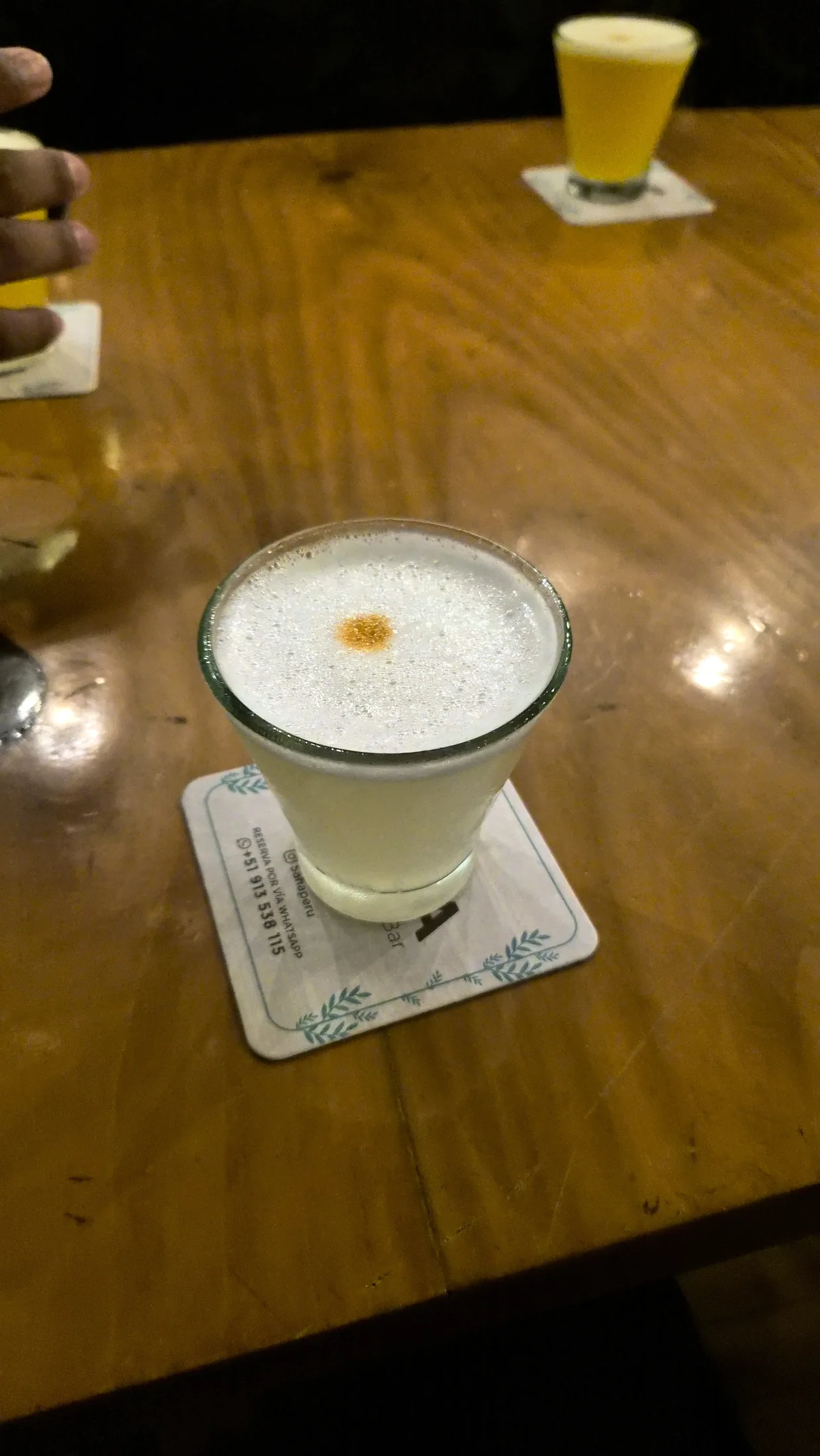 A drink during an evening in Lima