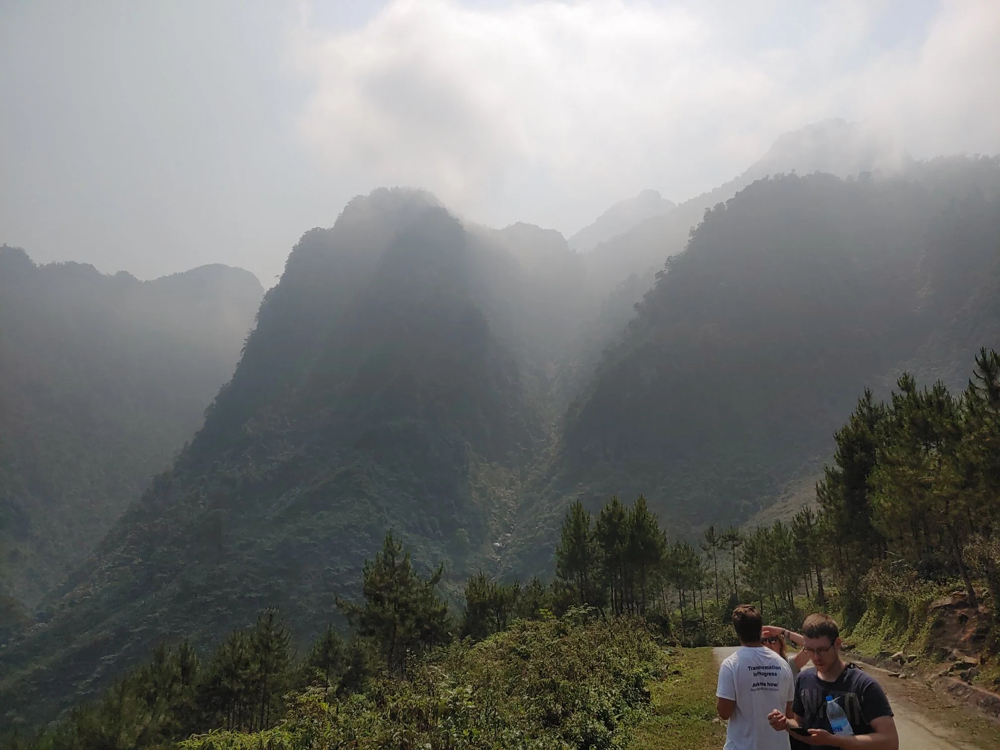 Layered mountain scenery in northern Vietnam